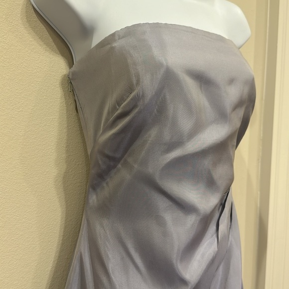Vera Wang Maids ice blue strapless gown - size 4 - Picture 1 of 11